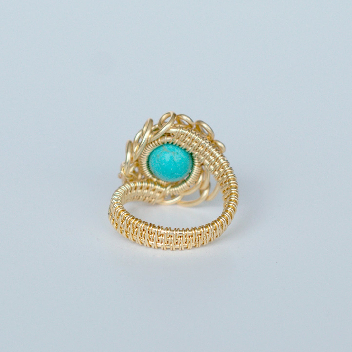 Anillo Garabato Turquesa