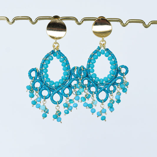 Arete Blue Chandelier