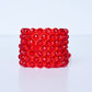 Brazalete Macramé Rojo