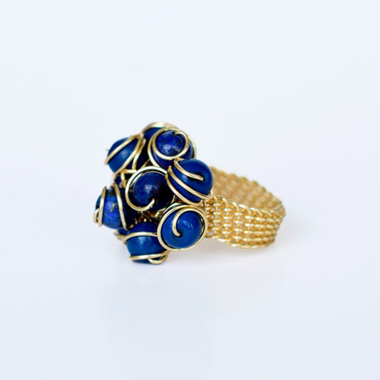 Anillo Bouquet Azul