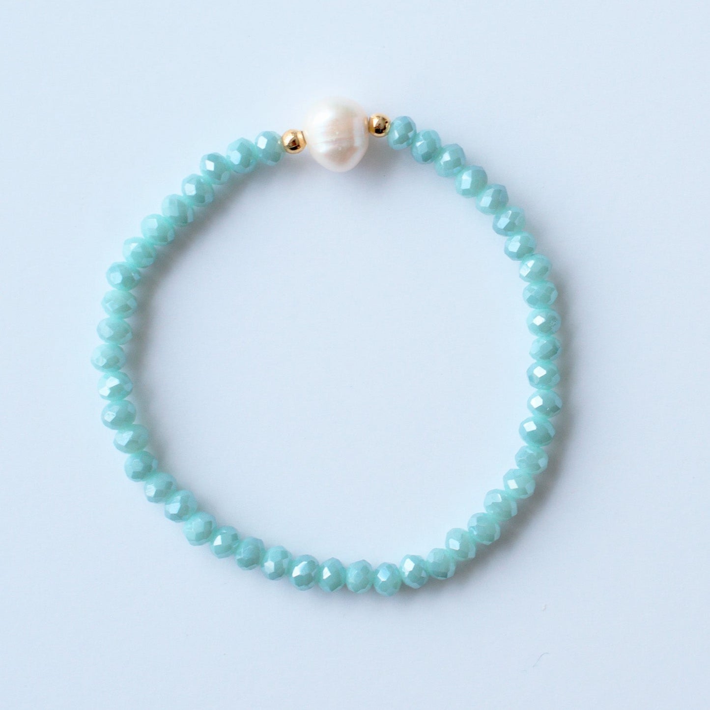 Pulsera Perla Celeste