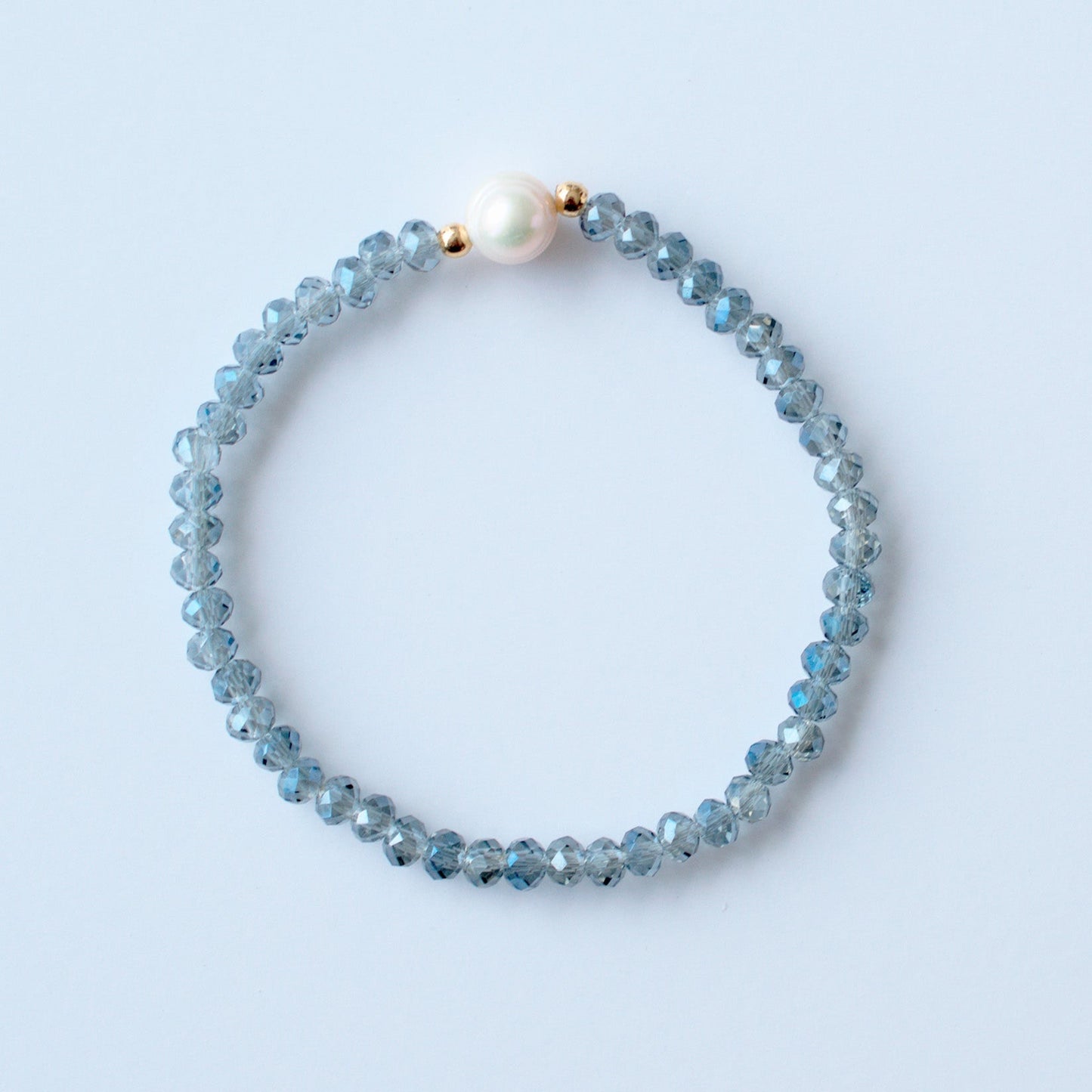 Pulsera Perla Gris