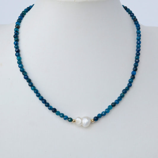 Collar Agata Azul