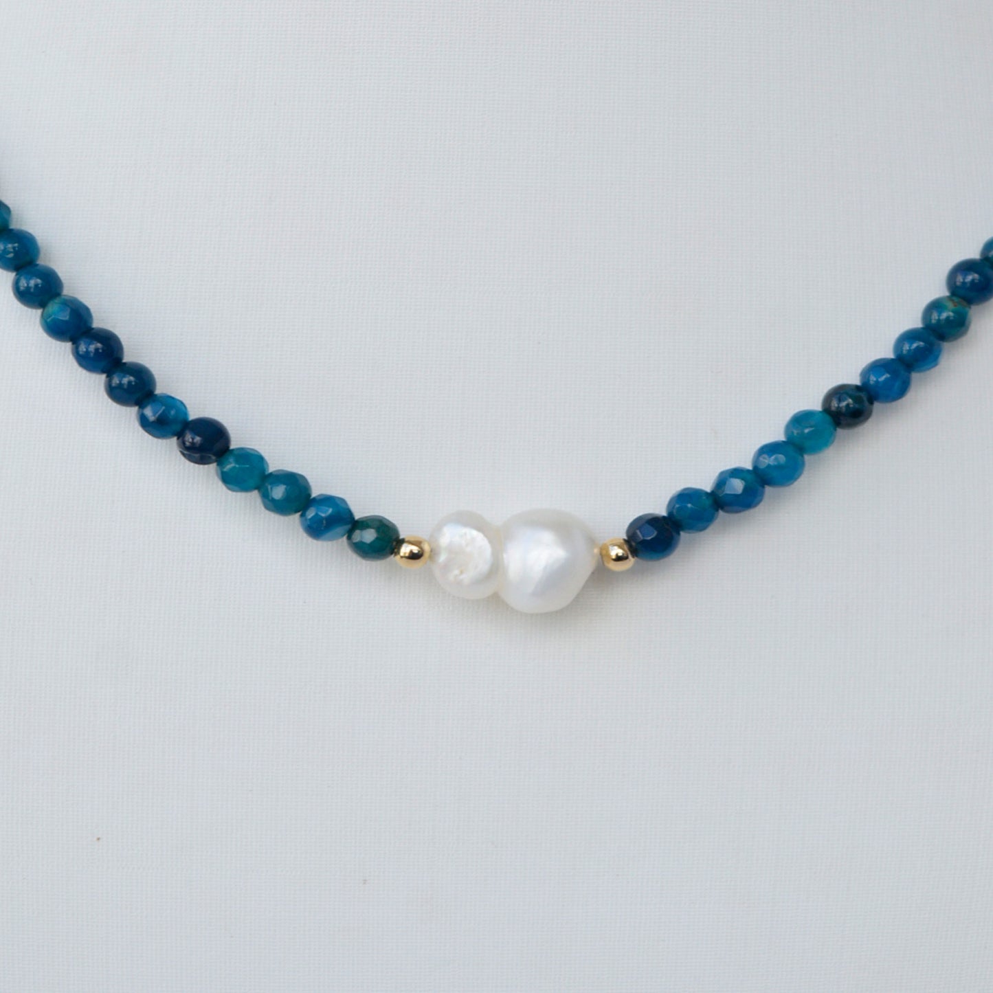 Collar Agata Azul