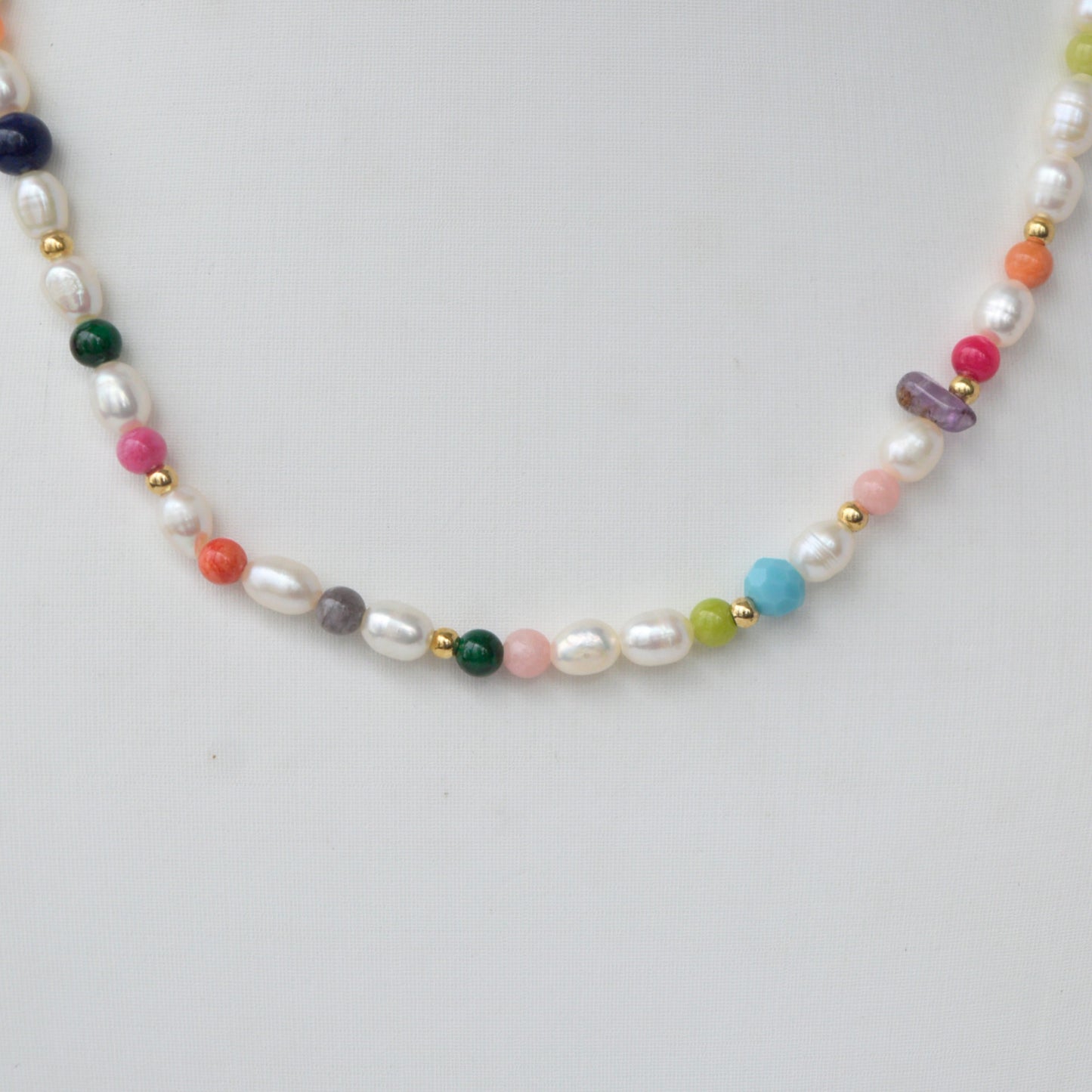 Collar Perlas con Colores