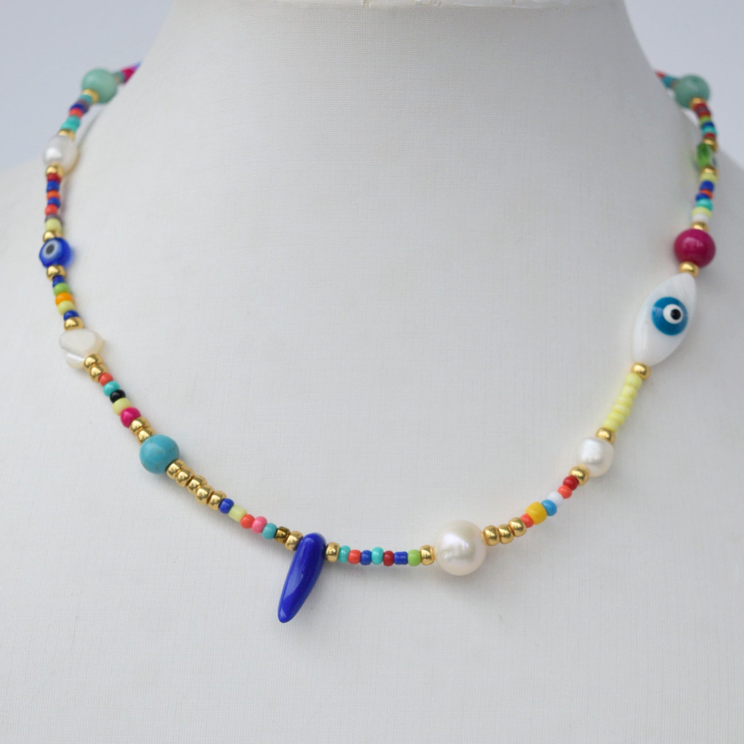 Collar Chakiras, Colores y Perlas