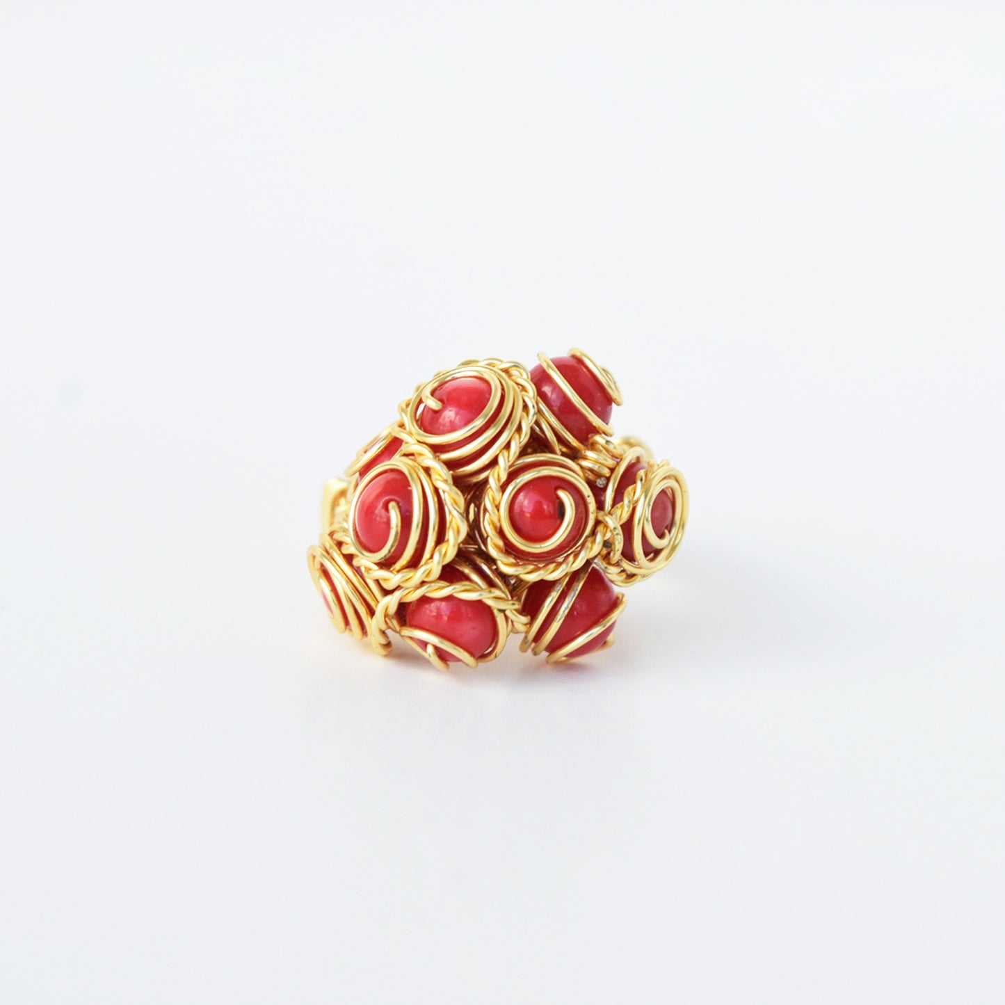 Anillo Bouquet Coral