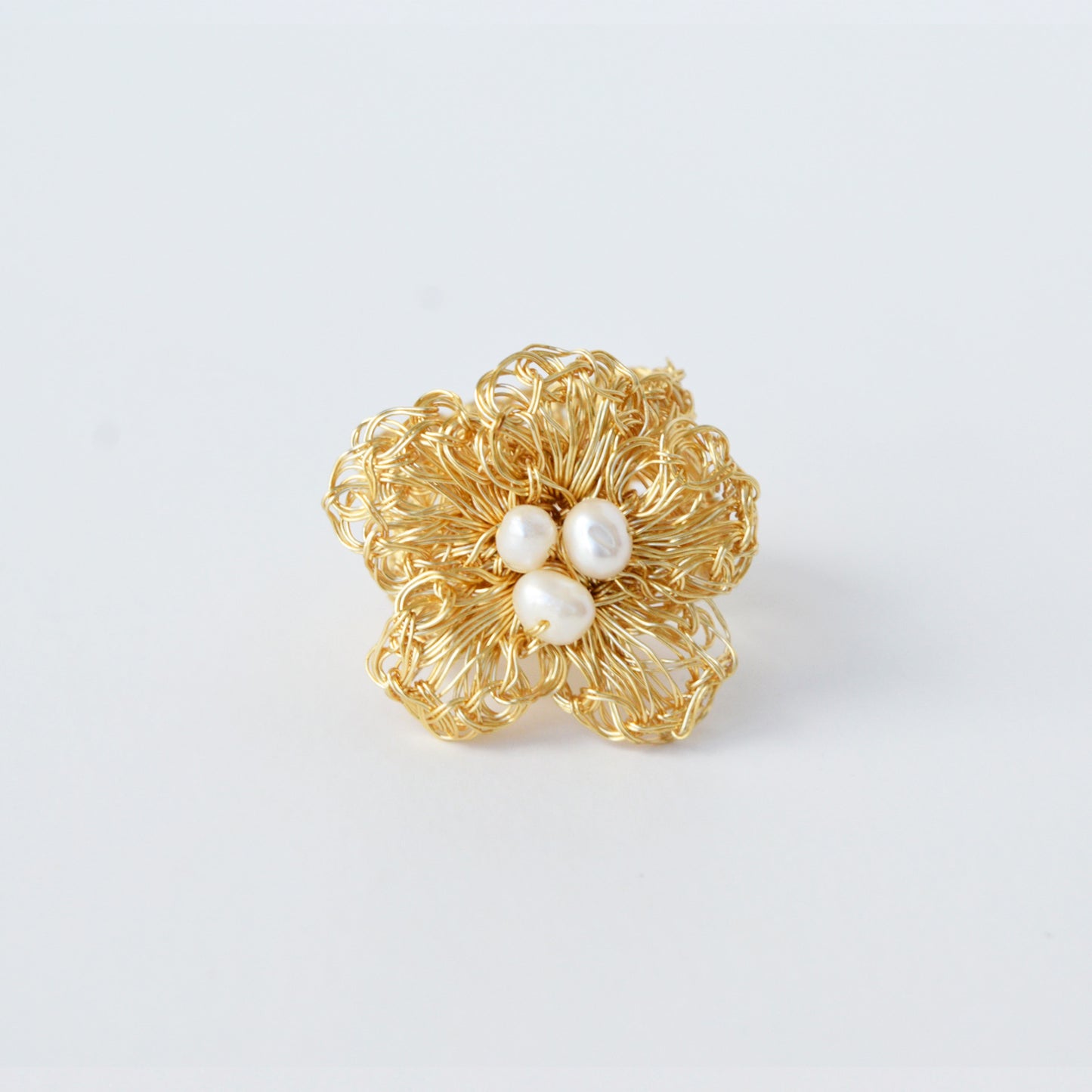 Anillo Flor Dorada