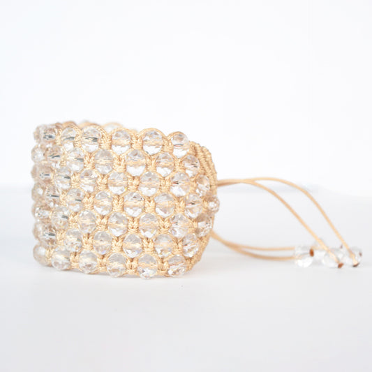 Brazalete Macramé Cristal