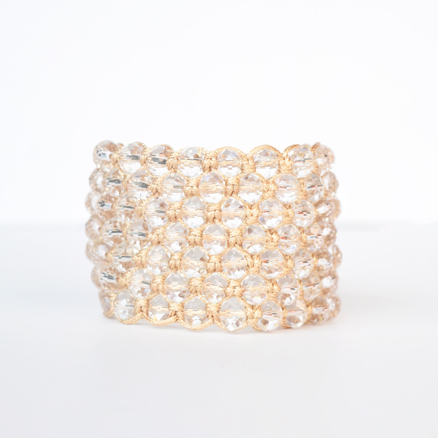 Brazalete Macramé Cristal