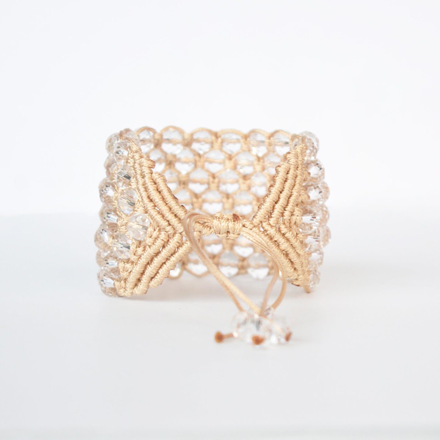 Brazalete Macramé Cristal