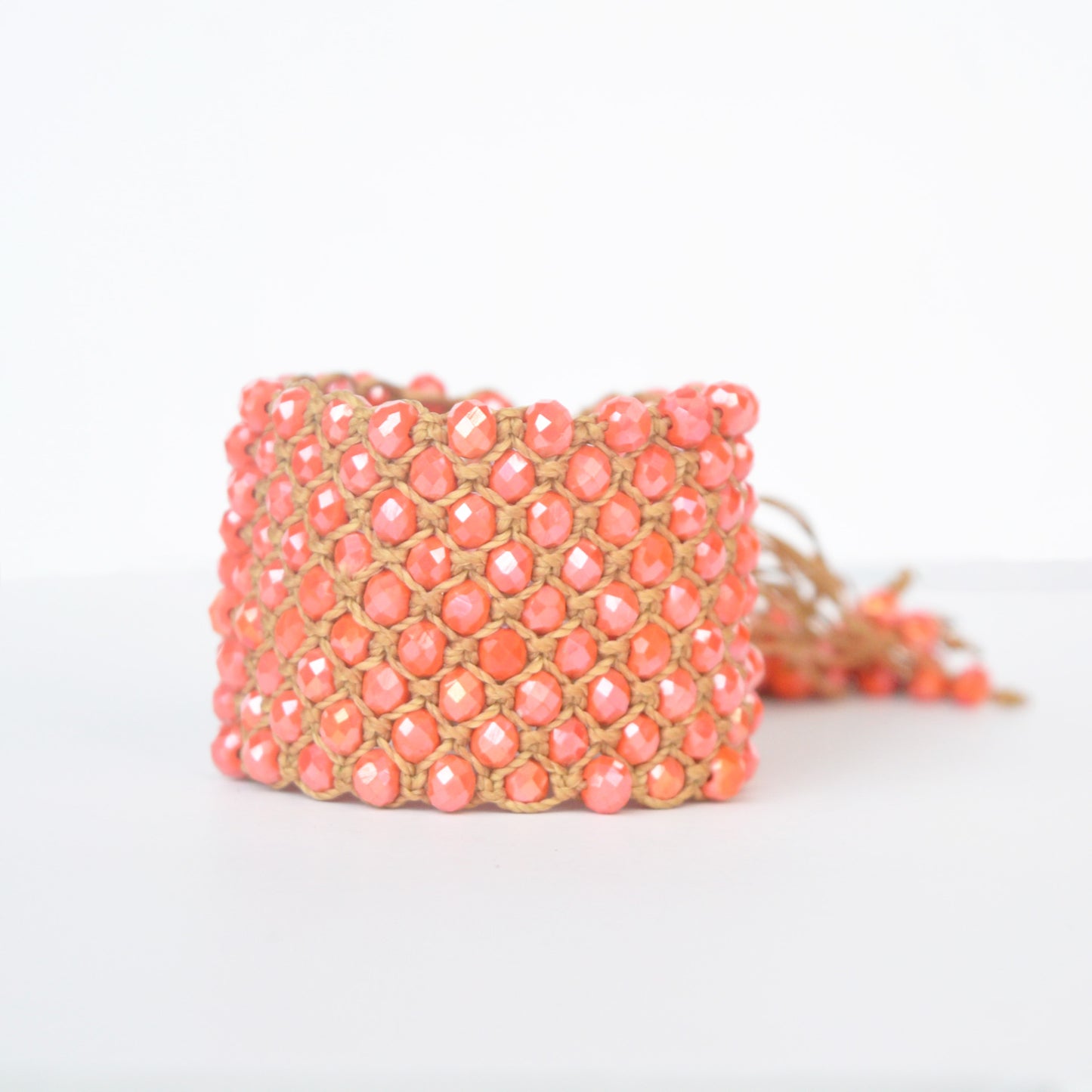 Brazalete Macramé Naranja