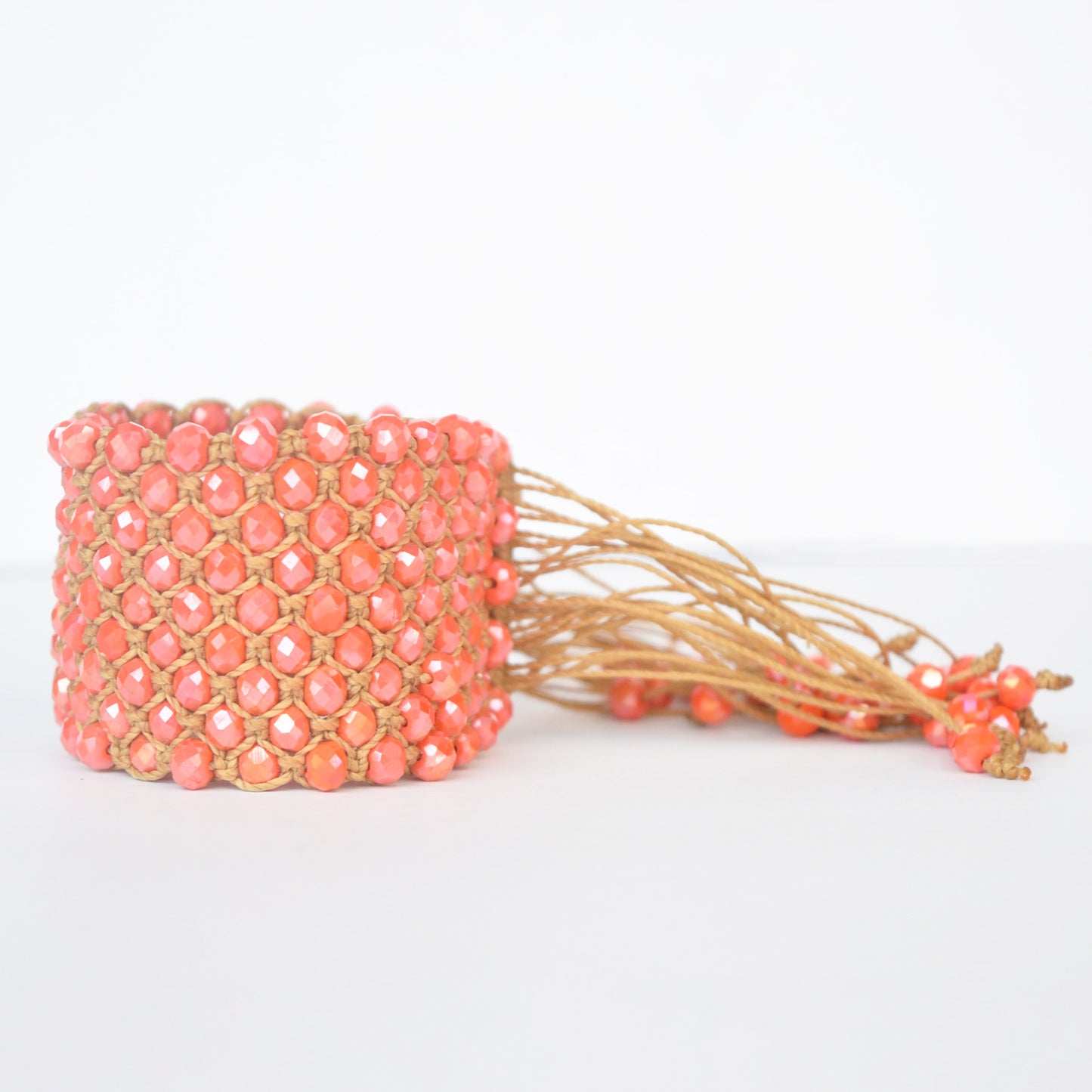 Brazalete Macramé Naranja