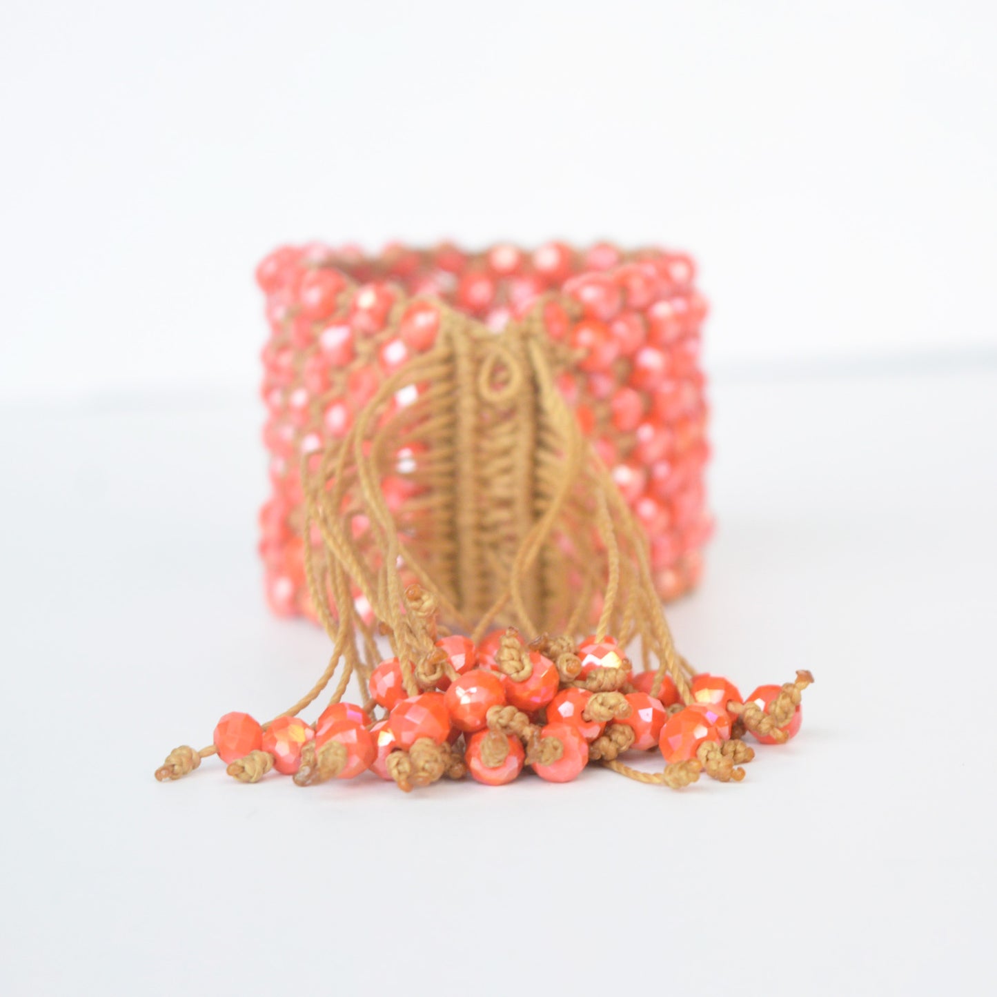 Brazalete Macramé Naranja