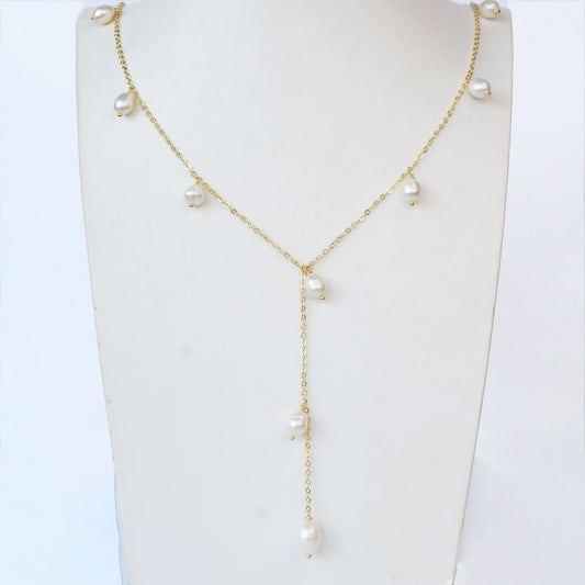 Collar Y Perlas Grandes