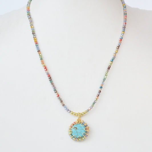 Collar Tropical Blue Sun