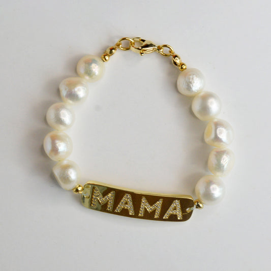 Pulsera Perlas "MAMA"