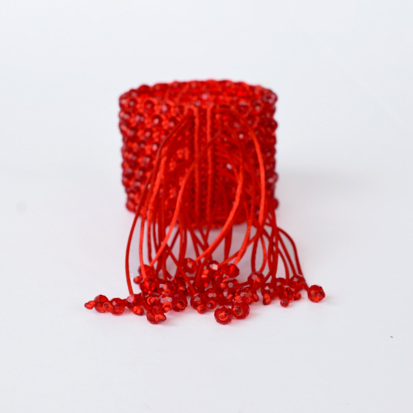 Brazalete Macramé Rojo